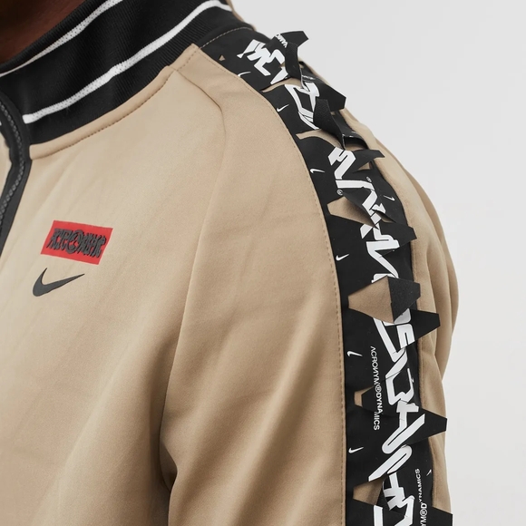 NIKE X ACRONYM Men’s SZ. XXL Therma Fit Knit Jacket Full Zip Beige New - Picture 4 of 8